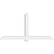Ekena Millwork Eugene Architectural Grade PVC Gable Bracket, 96"W x 48"H x 6"D x 6"F, 12/12 Pitch GBP096X48X0606EUG00 - alternate 3